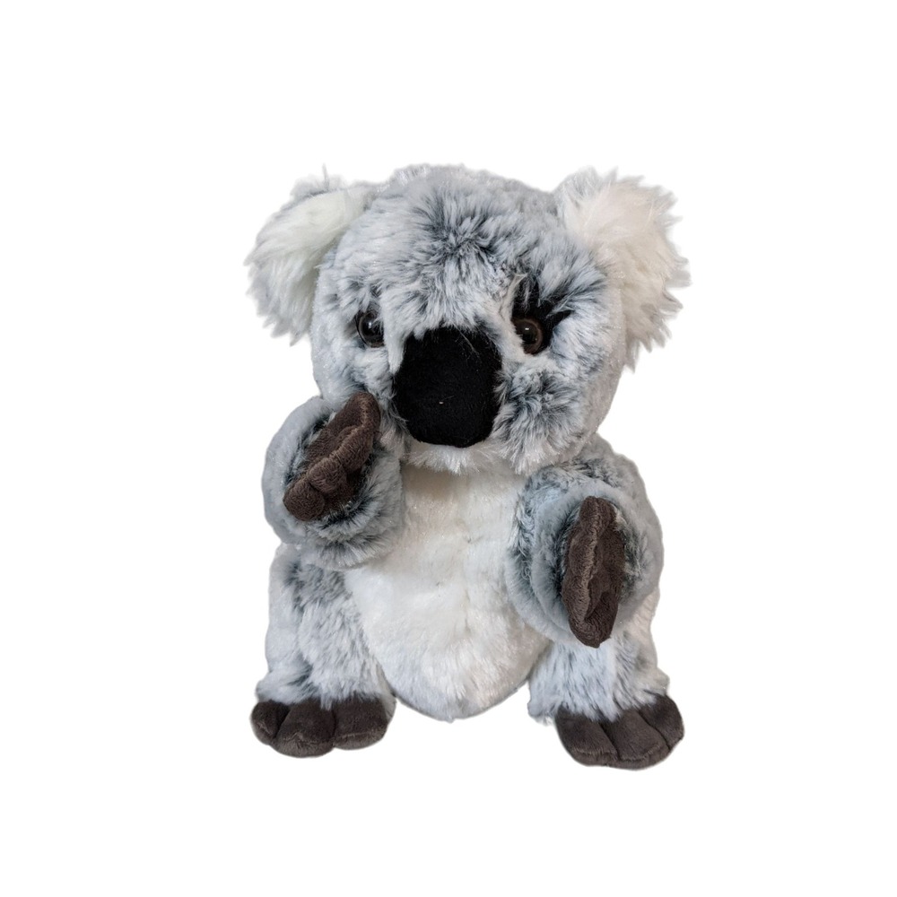 Unipak Designs Koala Bear Plush Stuffed Animal Grey White Soft Toy 9 Inch NWT